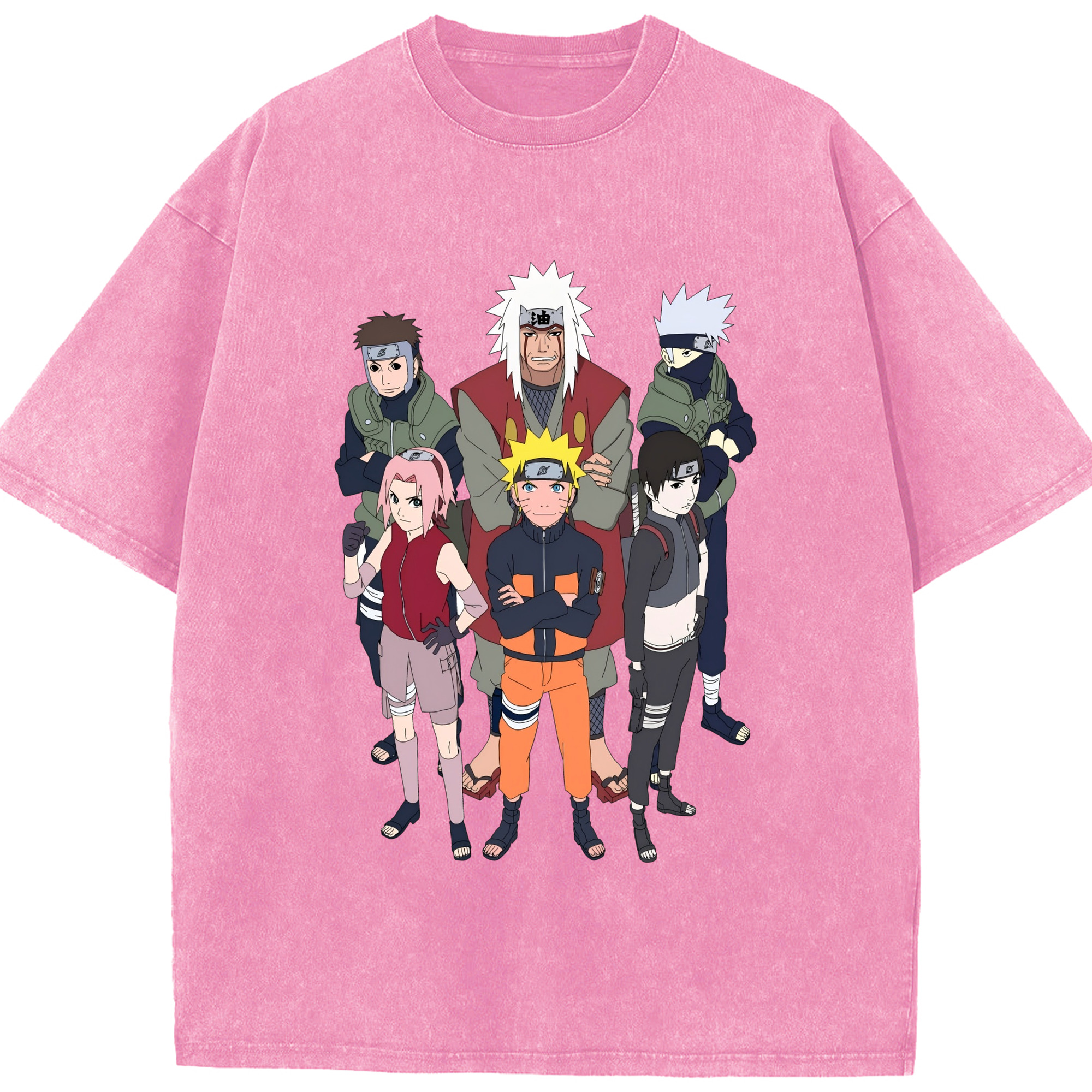 （画像用） NARUTO -ナルト- うずまき ナルト Uzumaki Naruto 綿100% ヴィンテージ風 半袖Tシャツ（フロントプリント）